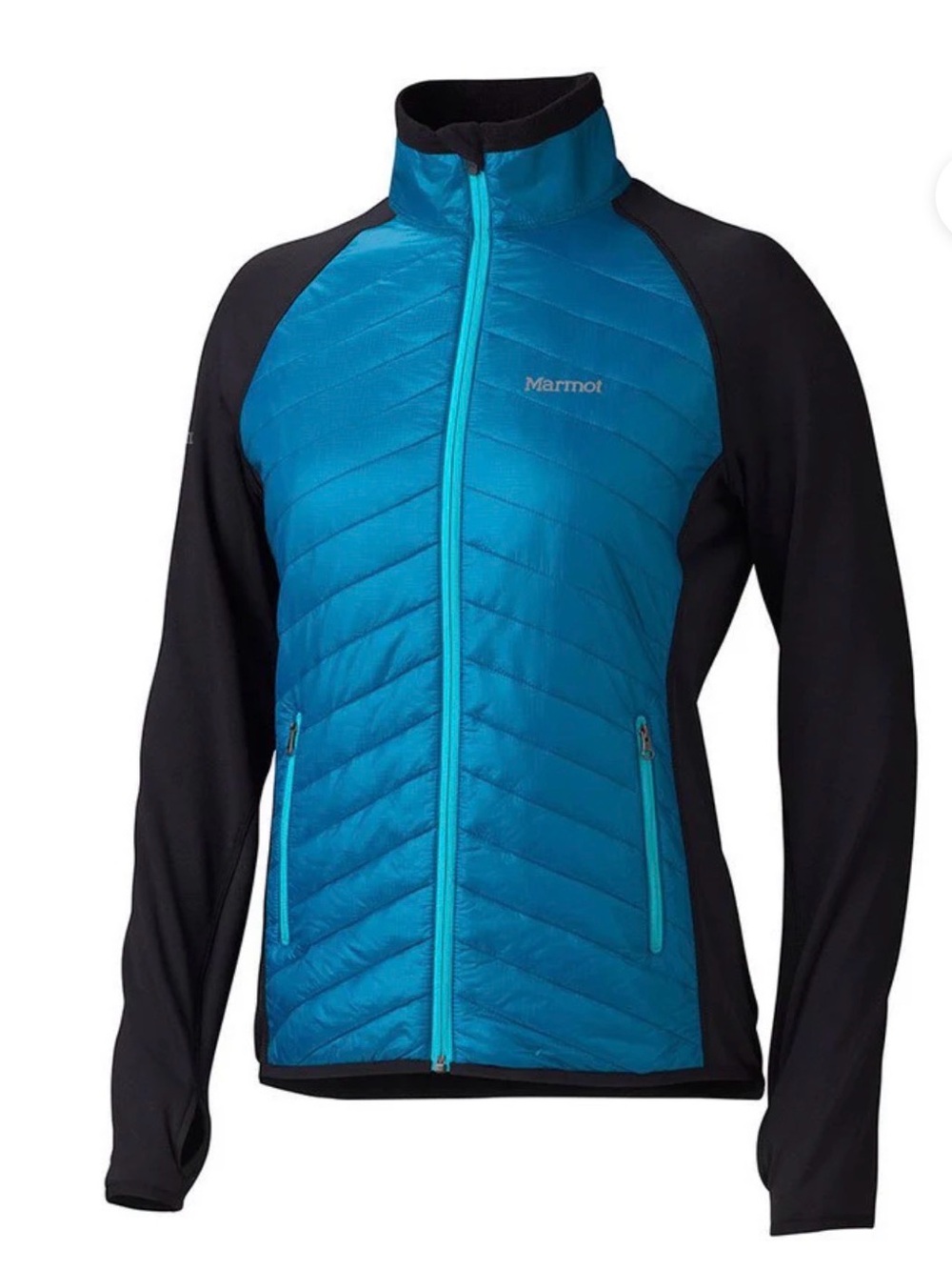 MARMOT VARIANT WOMEN'S THERMAL
JACKET I AQUA BLUE/BLACK SZ M